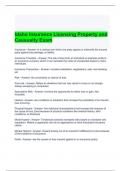 Idaho Insurance Licensing Property and Causualty Exam 2024 (Graded A)