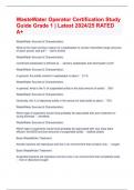 WasteWater Operator Certification Study Guide Grade 1 &vert; Latest 2024&sol;25 RATED A&plus;