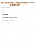 NR-224&colon; FUNDAMENTALS &ndash; SKILLS EXAM TEST 9 QUESTIONS WITH 100&percnt; CORRECT ANSWERS 
