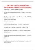 H&I Exam 2- TBI&sol;Intracranial&sol;Brain  Hemodynamics Reg 100&percnt; CORRECT GUIDE&period;