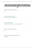 ALPHA PHI ALPHA ACTUAL EXAM LATEST VERSION 2024 QUESTIONS AND ANSWERS CORRECTLY VERIFIED GRADED A&plus; 