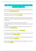 SDV 100 Proctored Exam Questions and Answers Rated A&plus;