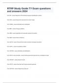 RTRP Study Guide TY Exam questions and answers 2024&period;