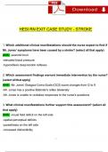 2024 HESI RN EXIT CASE STUDY: STROKE COMPLETE WITH NGN QUESTIONS AND ANSWERS VERIFIED / A+ GRADE