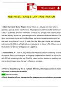 HESI RN EXIT CASE STUDY: POSTPARTUM COMPLETE WITH 2024 NGN QUESTIONS AND ANSWERS VERIFIED / A+ GRADE
