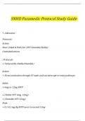 SNHD Paramedic Protocol Exam  Questions and Answers (2024 / 2025) (Verified Answers)