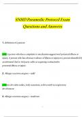 SNHD Paramedic Protocol Exam  Questions and Answers (2024 / 2025) (Verified Answers)