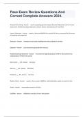 Pace Exam Review Questions And Correct Complete Answers 100 &percnt; 2024&period;