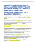 2024 NEW ARDMS SPI - MOCK EXAM LATEST QUESTIONS AND CORRECT DETAILED ANSWERS &lpar;VERIFIED ANSWERS&rpar; -ALREADY GRADED A&plus; 100&percnt; RATED BY EXPERTS 