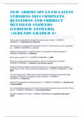 NEW ARDMS SPI EXAM LATEST VERSIONS 2024 COMPLETE QUESTIONS AND CORRECT DETAILED ANSWERS &lpar;VERIFIED ANSWERS&rpar; -ALREADY GRADED A&plus;