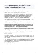 FCCS Review exam with 100&percnt; correct answers&sol;guaranteed success