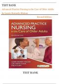 Advanced Practice Nursing in the Care of Older Adults 3rd Edition by Evelyn G&period; Kennedy-Malone&comma; Laurie&semi; Duffy&vert;&vert;ISBN NO&colon;10&comma;1719645256&vert;&vert;ISBN NO&colon;13&comma;-Test Bank