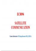 This book describes the satellite communication 