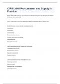 CIPS L4M8 Procurement and Supply in Practice  &lpar;Questions & Answers&rpar; Passed&excl;&excl;