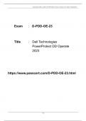 D-PDD-OE-23 Dell PowerProtect DD Operate 2023 Exam Dumps