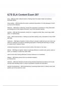 ILTS ELA Content Exam 207 Questions and Answers 2024( A+ GRADED 100% VERIFIED).