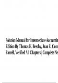 Solution Manual for Intermediate Accounting (Volume 2) 8th Edition By Thomas H. Beechy, Joan E. Conrod, Elizabeth Farrell, Verified All Chapters | Complete Newest Version.