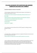 VITA 2024 ADVANCED TEST QUESTIONS AND ANSWERS COMEPLETE SOLUTION 100&percnt; CORRECT 