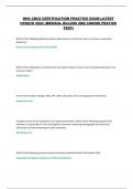 NHA CBCS CERTIFICATION PRACTICE EXAM LATEST UPDATE 2024 &lpar;MEDICAL BILLING ABD CODING PRATICE TEST&rpar; 