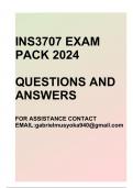 INS3707 Exam pack 2024(Questions and answers)