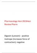 Pharmacology Hesi 2023Hesi  Review Pharm