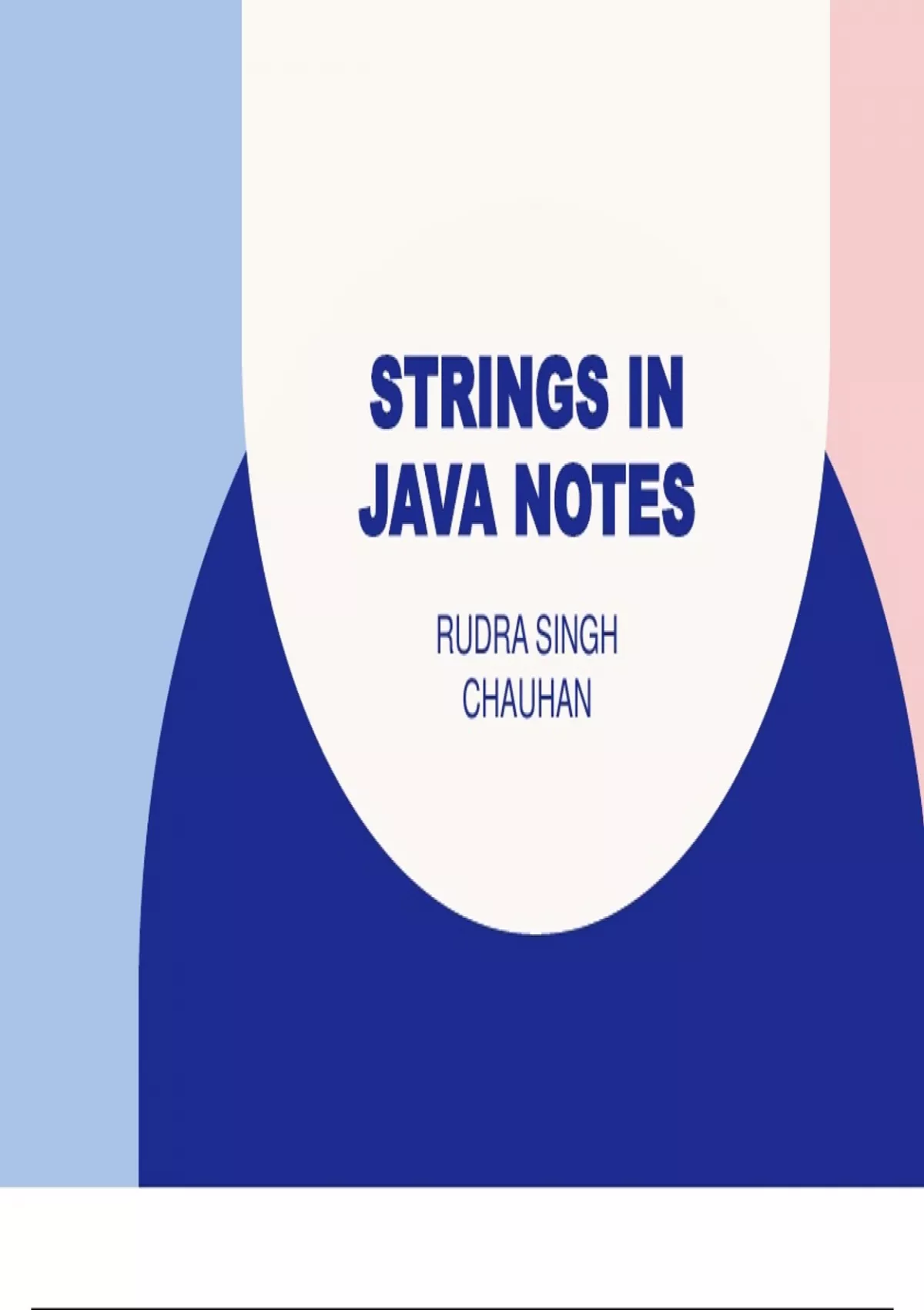 Class notes Strings in Java - Computer Science - Stuvia US