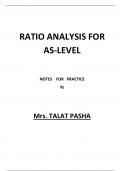 accounting ratios all topical past paper questions and notes combined for AS level 