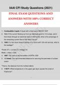 IAAI CFI Study Questions (2021) QUESTIONS AND ANSWERS UPDATED AND VERIFIED.