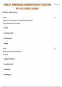COMM-277&colon; INTERPERSONAL COMMUNICATION TEST 6 QUESTIONS WITH 100&percnt; CORRECT ANSWERS