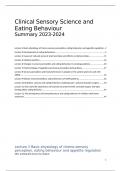 Summary Clinical Sensory Science and Eating Behaviour