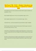 BioChem C785 - WGU - Module 3 Questions and answers already graded A&plus;&vert; Updated & Verified &vert; 2024