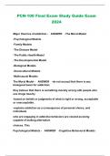 PCN-100 Final Exam Study Guide Exam 2024