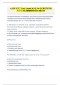 AAPC CPC Final Exam 2024&vert; 196 QUESTIONS WITH VERIFIED SOLUTIONS