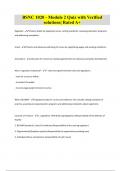 BSNC 1020 - Module 2 Quiz with Verified solutions&vert; Rated A&plus;