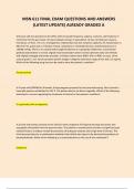 MSN 611 FINAL EXAM QUESTIONS AND ANSWERS &lpar;LATEST UPDATE&rpar; ALREADY GRADED A