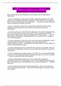 ATI 3 Practice Review B Exam Questions and Answers