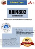 HAI4802 Assignment 3 (COMPLETE ANSWERS) 2024 - DUE 28 June 2024