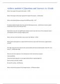 Arthrex module 6 &vert; Questions and Answers A&plus; Grade
