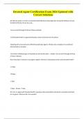 Devoted Agent Certification Exam 2024 Updated with Correct Solutions