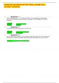 NURS-6512C&sol;NURS-6512N FINAL EXAM FALL LATEST UPDATE&period;