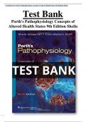 Test Bank For Porth's Pathophysiology Concepts of Altered Health States 9th Edition Sheila All Chapters | A+ COMPLETE GUIDE