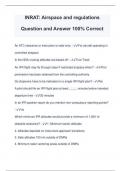 INRAT&colon; Airspace and regulations Question and Answer 100&percnt; Correct