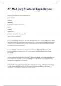 ATI Med-Surg Proctored Exam Review 2024&sol;2025 passed