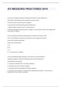 ATI MEDSURG PROCTORED 2019 questions n answers 2024&sol;2025