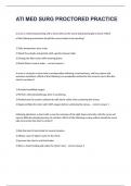 ATI MED SURG PROCTORED PRACTICE verified&sol;passed 2024&sol;2025