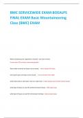 BMC SERVICEWIDE EXAM BOEALPS  FINAL EXAM Basic Mountaineering  Class &lpar;BMC&rpar; EXAM