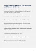 Delta Sigma Theta Practice Test &vert; Questions and Answers Graded A&plus;