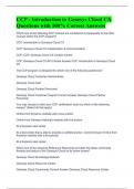 CCP - Introduction to Genesys Cloud CX Questions with 100&percnt; Correct Answers 