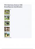 FFA Veterinary Science CDE Breed/Species Identification