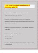 LEGL test 3 Review Questions and  answers&sol; rated A&plus;&vert; LATEST EXAM UPDATES&vert; 2024&sol;25 &vert;